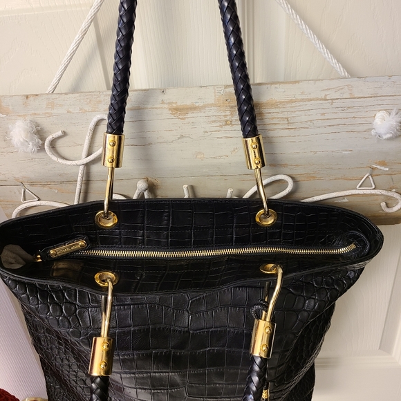 Rare Michael Kors Black Handbag Shoulderbag Tote - Picture 6 of 16